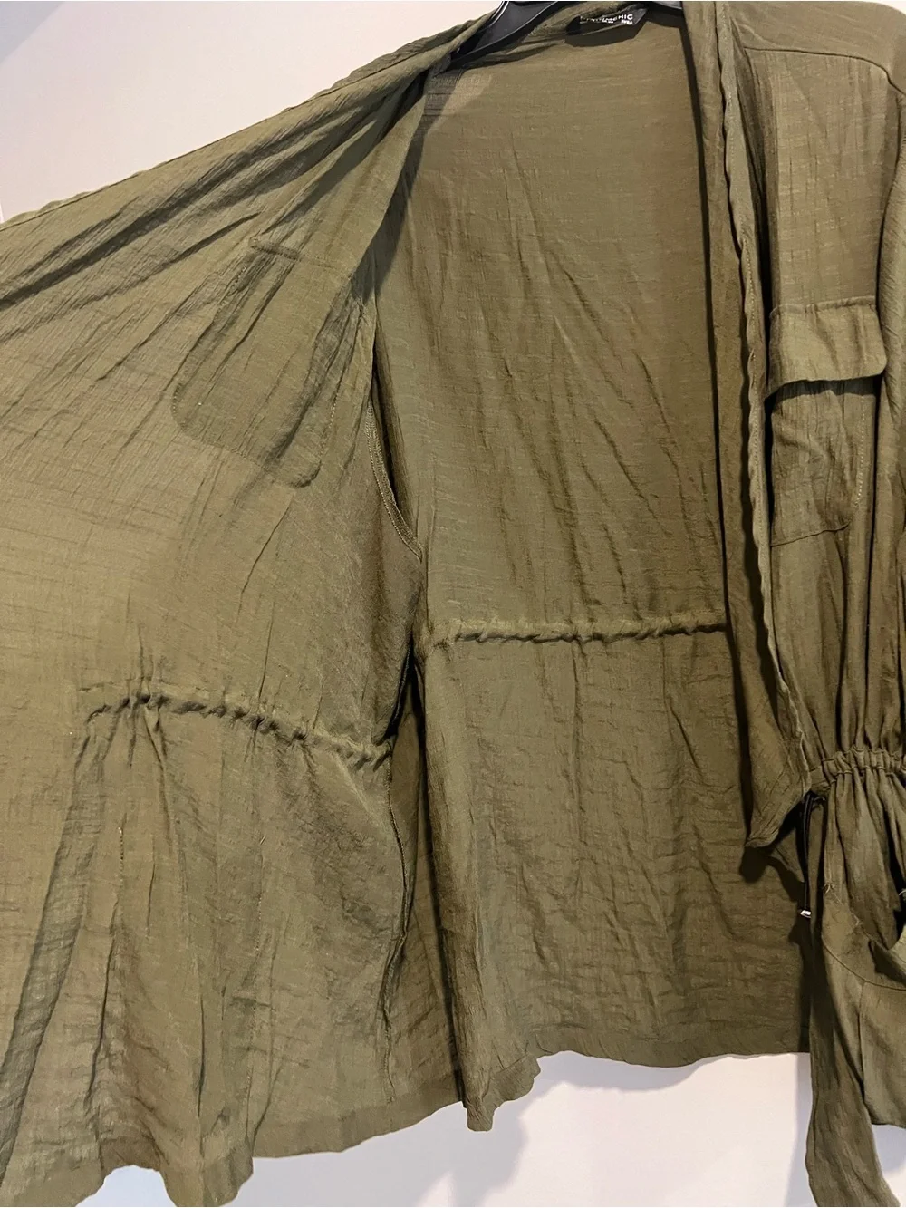BloomChic Olive Utility Drawstring Jacket - Picture 4 of 6